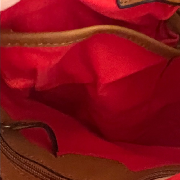 Lucky Brand Red Crochet Crossbody Bag with Fringe - Picture 5 of 7